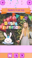 Adesivos de Aniversário para Fotos imagem de tela 2