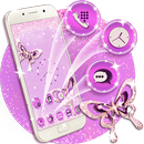 Thème de Diamant Rose Brillant APK