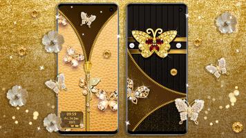 Gold Diamond Zipper Lock 스크린샷 3