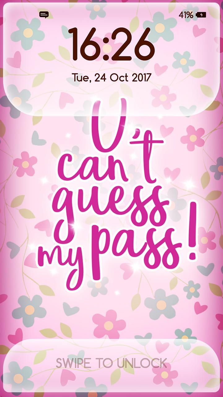 Girly Lock Screen Wallpaper With Quotes For Android Apk Download