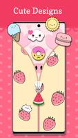 Kawaii Zipper Lock Screen پوسٹر