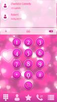 Clavier pour Appeler Rose pour Affiche