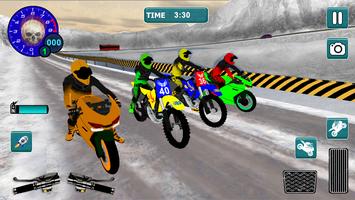 Motocross Snow Bike Racing 3D Affiche