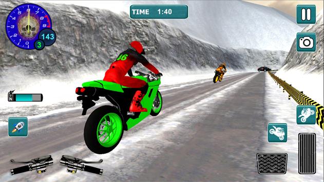 Snow Bike Motocross Racing - Mountain Driving screenshot 2