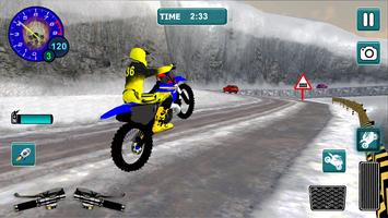 Motocross Snow Bike Racing 3D captura de pantalla 3
