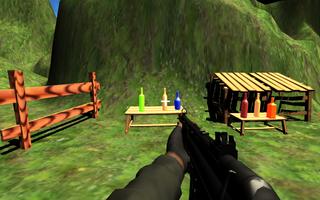Smash colored bottles 3d poster