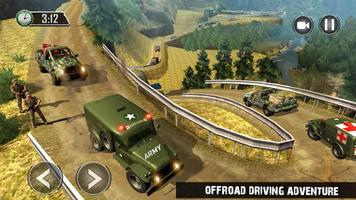 US Army Ambulance Driving Game : Transport Games poster
