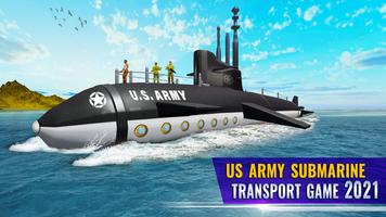 Army Submarine Transport Game Poster