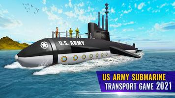 Army Submarine Transport Game 海報