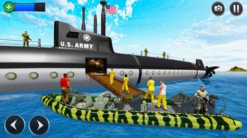 Army Submarine Transport Game स्क्रीनशॉट 2