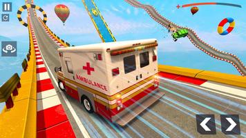 Mega Ramp Ambulance Car Stunts Game screenshot 3