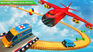 Mega Ramp Ambulance Car Stunts Game screenshot 1