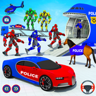 US Police Robot Car Transport Zeichen
