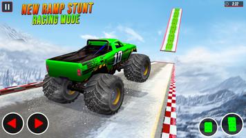 برنامه‌نما Snow Mountain Monster trucks derby racing stunts عکس از صفحه