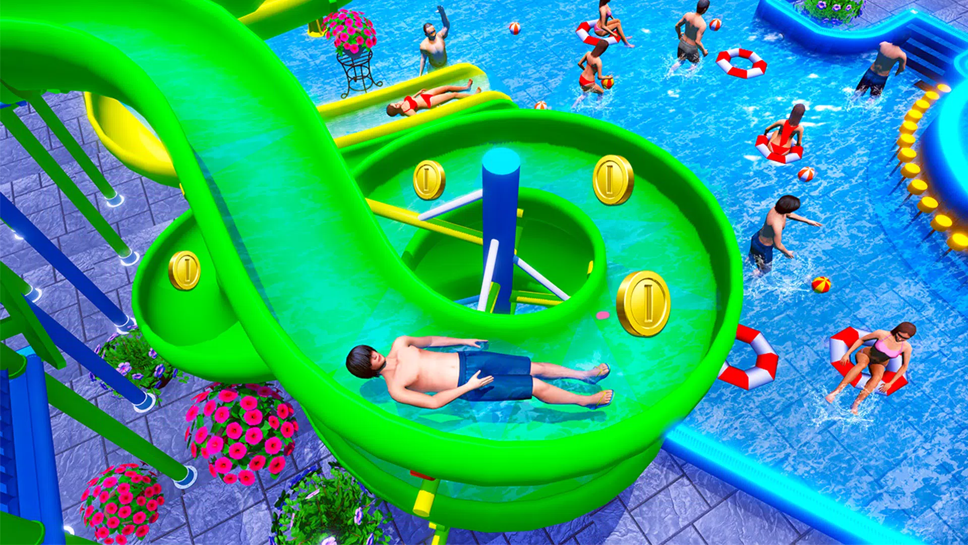 Jogo Waterpark Slide Race no Jogos 360
