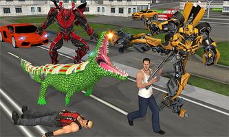 Wild Crocodile Robot Battle-Hu ảnh chụp màn hình 2