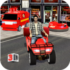 Multi Pizza Delivery Car:ATV Bike,Van & Bumper Car Zeichen