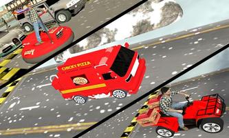 Multi Pizza Delivery Car:ATV Bike,Van & Bumper Car Screenshot 3