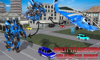 USA Police Robot Helicopter: Air Robot Car Battle スクリーンショット 1