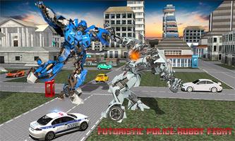 USA Police Robot Helicopter: Air Robot Car Battle Screenshot 3