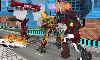 Real Robot fire fighter Truck: screenshot 2