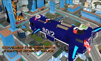 Real Robot fire fighter Truck: screenshot 1