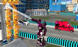 Real Robot fire fighter Truck: screenshot 3