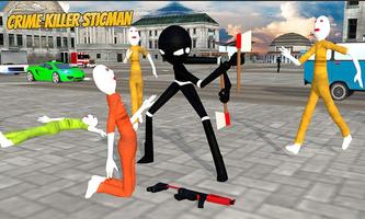 2 Schermata Stickman Street Fighter:Miami City Crime Simulator