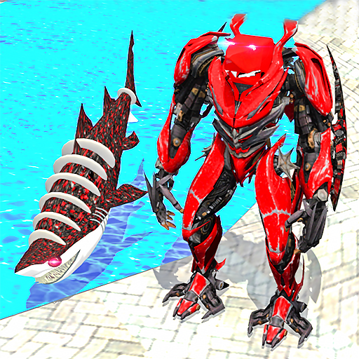 Warrior Robot Shark Game:Angry