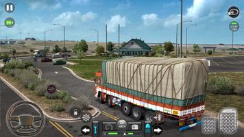 Mountain Cargo Truck Driving poster