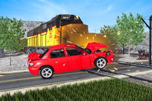 Derby Car Crash: Train Games Plakat