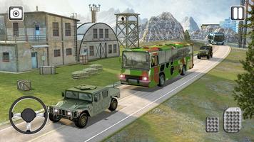 Army Coach Bus Simulator Game Affiche