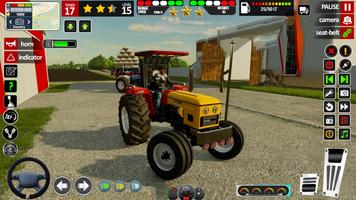 tractorlandbouw 3D-spellen-poster