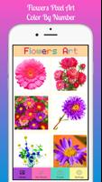 Flowers Pixel: Color By Number Affiche