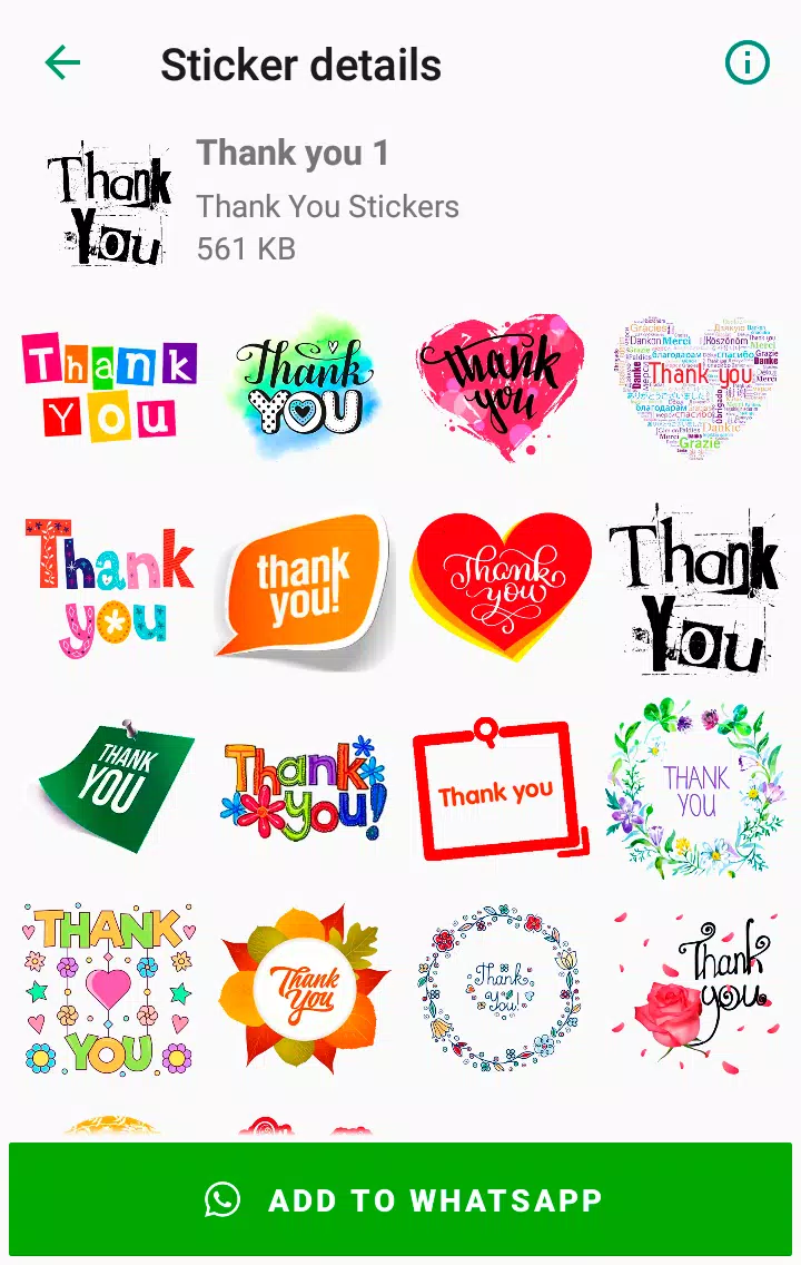 Thank You Stickers for WhatsApp - WAStickerApps  APK for Android ...