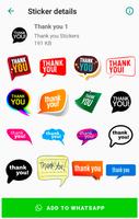 Thank You Stickers for WhatsApp 🙏 WAStickerApps Affiche