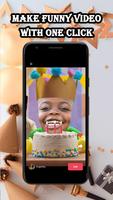 Add Face To Video: Funny Birthday Video Maker Plakat