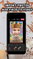 Add Face To Video: Funny Birthday Video Maker Screenshot 2