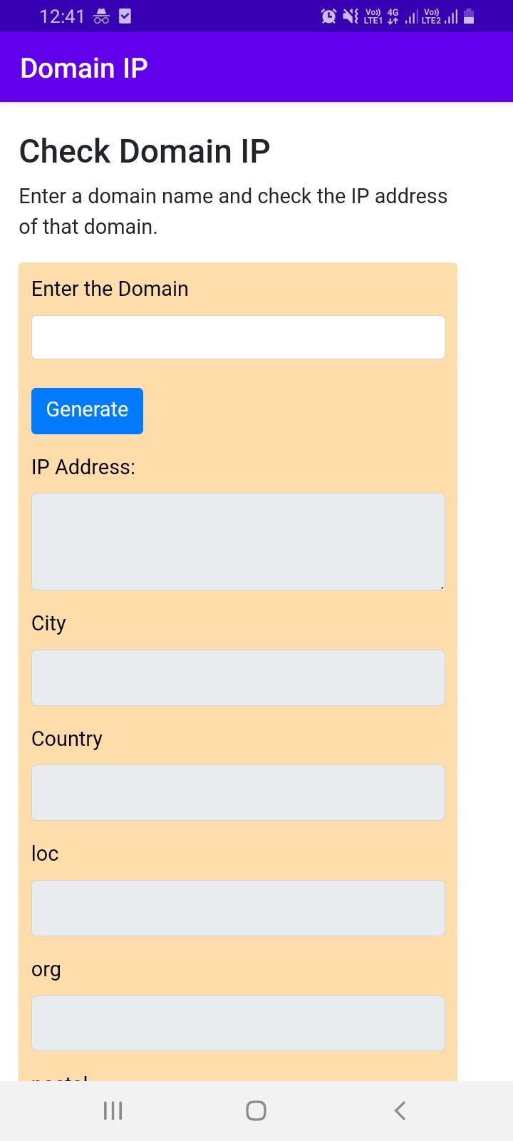 how to check domain ip address
