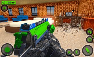 Smash house FPS Shooting game 截图 1