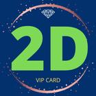2D VIP card ikon