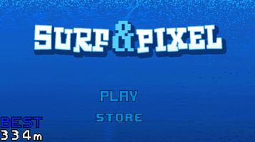 Surf and Pixel Affiche