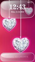 برنامه‌نما Diamond Hearts Lock Screen عکس از صفحه