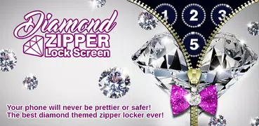 Diamond Zipper Lock Screen