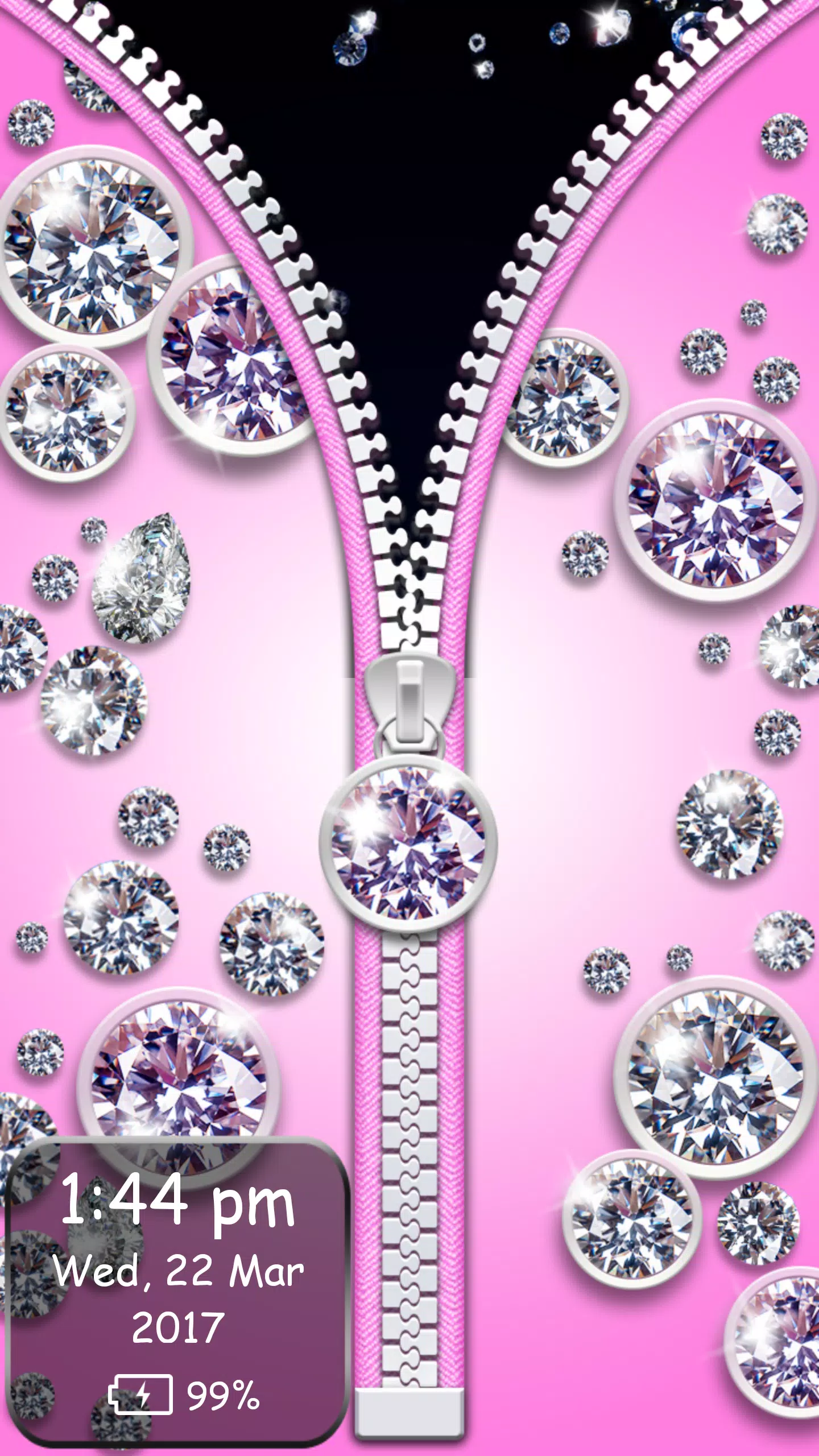 Diamond Zipper Lock Screen APK for Android Download