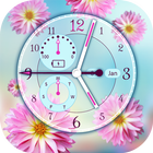 Horloge de Fleurs Fond d'Écran icône