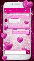 Glitter Love SMS Themes স্ক্রিনশট 1
