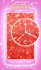 閃閃發光 時鐘 背景 APK 下載