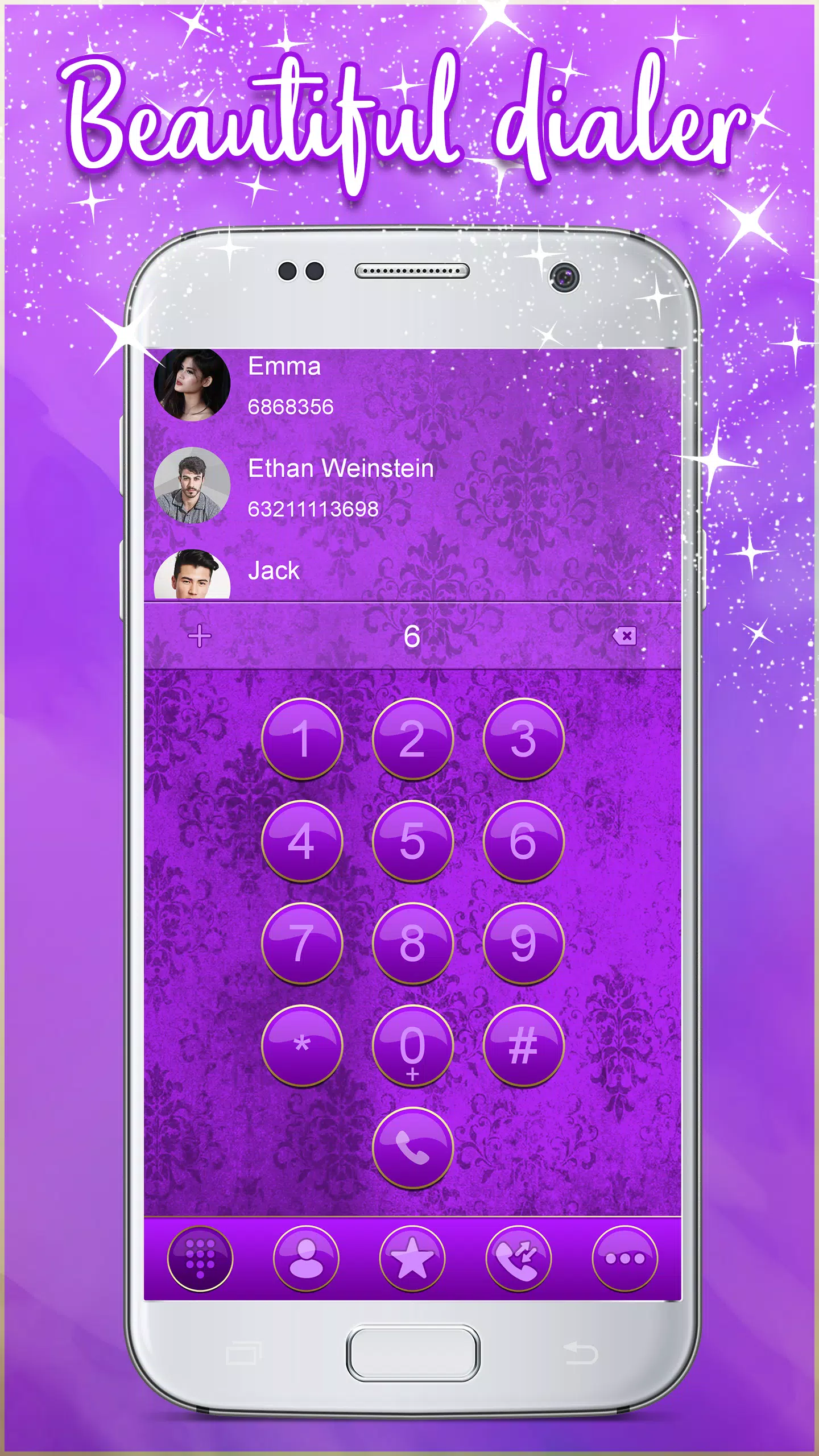 Descarga de APK de Teclado de Llamadas de Color Púrpura para Android