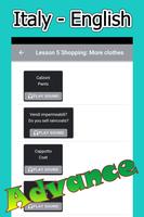 Learn Italian Advanced English screenshot 1